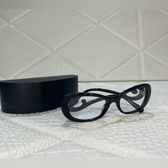 Prada Black Swirl Arm Sunglasses - Picture 10 of 12